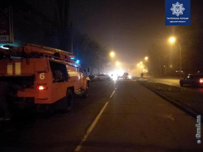 В Одессе ночью сожгли BMW: поджигатель задержан