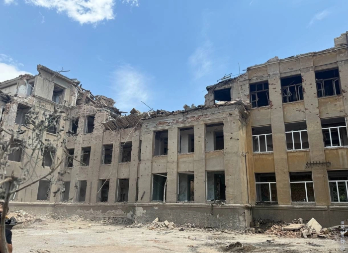 разрушенный лицей в Белгороде-Днестровском