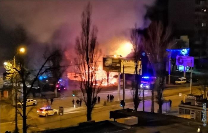В Одессе сгорело кафе