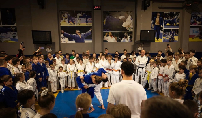 Дарья Белодид провела мастер-класс по дзюдо