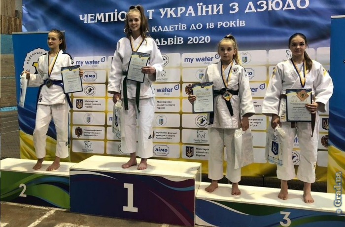 Юная одесситка завоевала золото на Чемпионате Украины по дзюдо