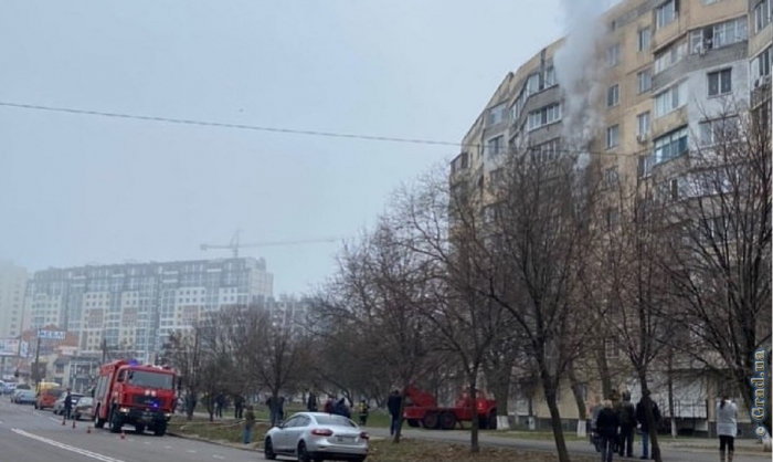 Пожар в жилом доме на поселке Котовского