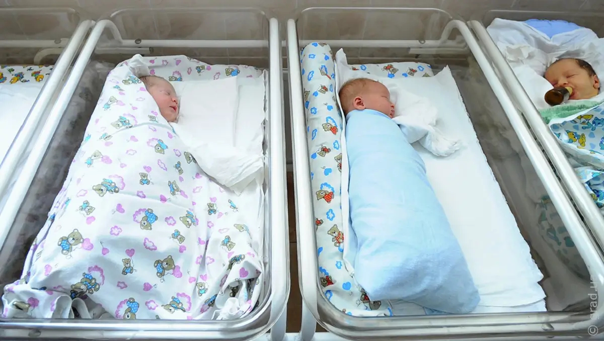 Новорождённых дети в роддоме Москва