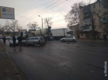 Масштабная пробка на въезде в Одессу