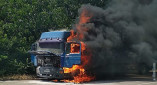 В Черноморске при возгорании зерновоза погиб 53-летний водитель