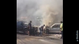В Одессе в результате ДТП загорелась одна из иномарок