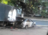 В Одессе ночью сгорел автомобиль (фото)