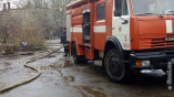 В Одессе тушили пожар в здании Управления патрульной полиции