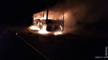 В Измаиле сгорел на ходу пассажирский автобус