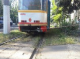 Утром на Пересыпи трамвай  сбил человека (фото)