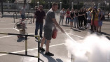 Рятувальники вчили гасити пожежу працівників одеського торговельного центру
