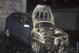 В Одессе ночью подожгли автомобиль Chery