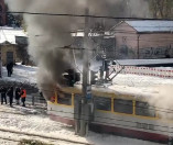 Сегодня в Одессе загорелся трамвай