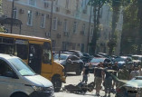 В Одессе матоциклист столкнулся с маршруткой
