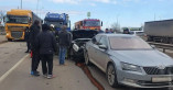 ДТП в Суворовском районе: фура протаранила два автомобиля