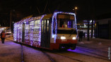 В Одессе вечером состоится Рождественский парад трамваев