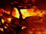 В Суворовском районе горели четыре автомобиля