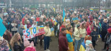 Українські біженці в Ірландії провели мирну акцію
