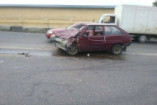 На Ивановском мосту столкнулись автомобили (фото)