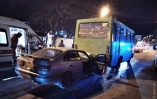 ДТП на Заболотного: нетрезвый водитель врезался в маршрутку