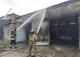 В Малиновском районе горели гаражи