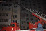 Пожар в высотном доме на Молдаванке