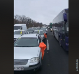 Движение по трассе Одесса-Киев заблокировали «евробляхеры»