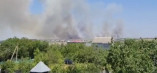 Масштабный пожар возле села Гвардейское