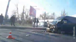 Авария в Лузановке: затруднено движение транспорта