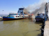 Пожар на прогулочном судне в Белгород-Днестровском