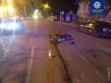На улице Канатной водитель мотоцикла Kawasaki сбил пешехода