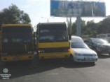 ДТП с двумя маршрутками парализовало движение транспорта с поселка Котовского (фото)