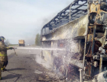 На автодороге Киев – Одесса сгорел автобус