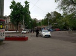 В центре Одессы перекрыто движение автотранспорта