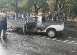 В Одессе на дороге загорелся автомобиль