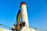 На Воронцовському маяку розгорнули 18-метровий прапор України