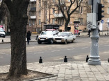 В центре Одессы притерлись два автомобиля