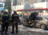 Пожар на Фонтане: только что на проезжей части сгорел легковой автомобиль  (фото)