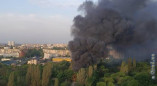 Дым над Одессой: пожар на территории бывшей военной части
