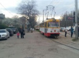 ДТП на площади Толбухина остановило движение трамваев (фото)