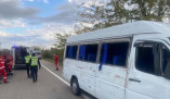 На трассе Киев – Одесса перевернулся микроавтобус