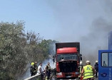 На трассе Одеса – Киев горел грузовой автомобиль