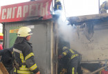Пожар на одесском Привозе: горел павильон с сигаретам