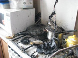 20 спасателей тушили пожар в жилом доме  на  Таирова