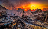 В Нерубайском 27 спасателей тушили масштабный пожар