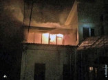 Ночной пожар в двухэтажном жилом доме на улице Преображенской