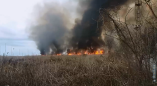 Масштабный пожар в районе Жеваховой горы