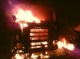В Одессе сгорел грузовик
