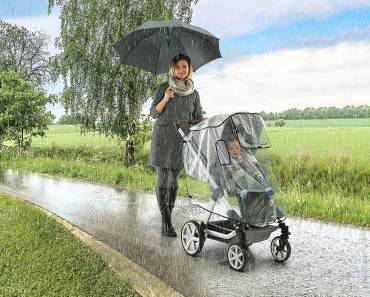 Как выбрать дождевик на детскую коляску