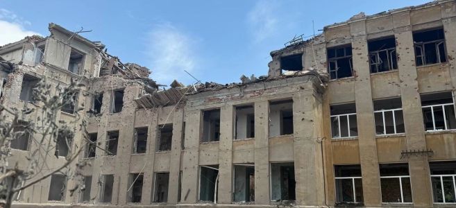 разрушенный лицей в Белгороде-Днестровском
